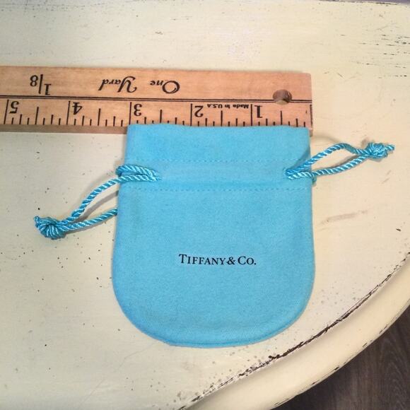Tiffany & Co Xtra Small Dust Bag Blue Jewelry Pouch - Picture 2 of 3